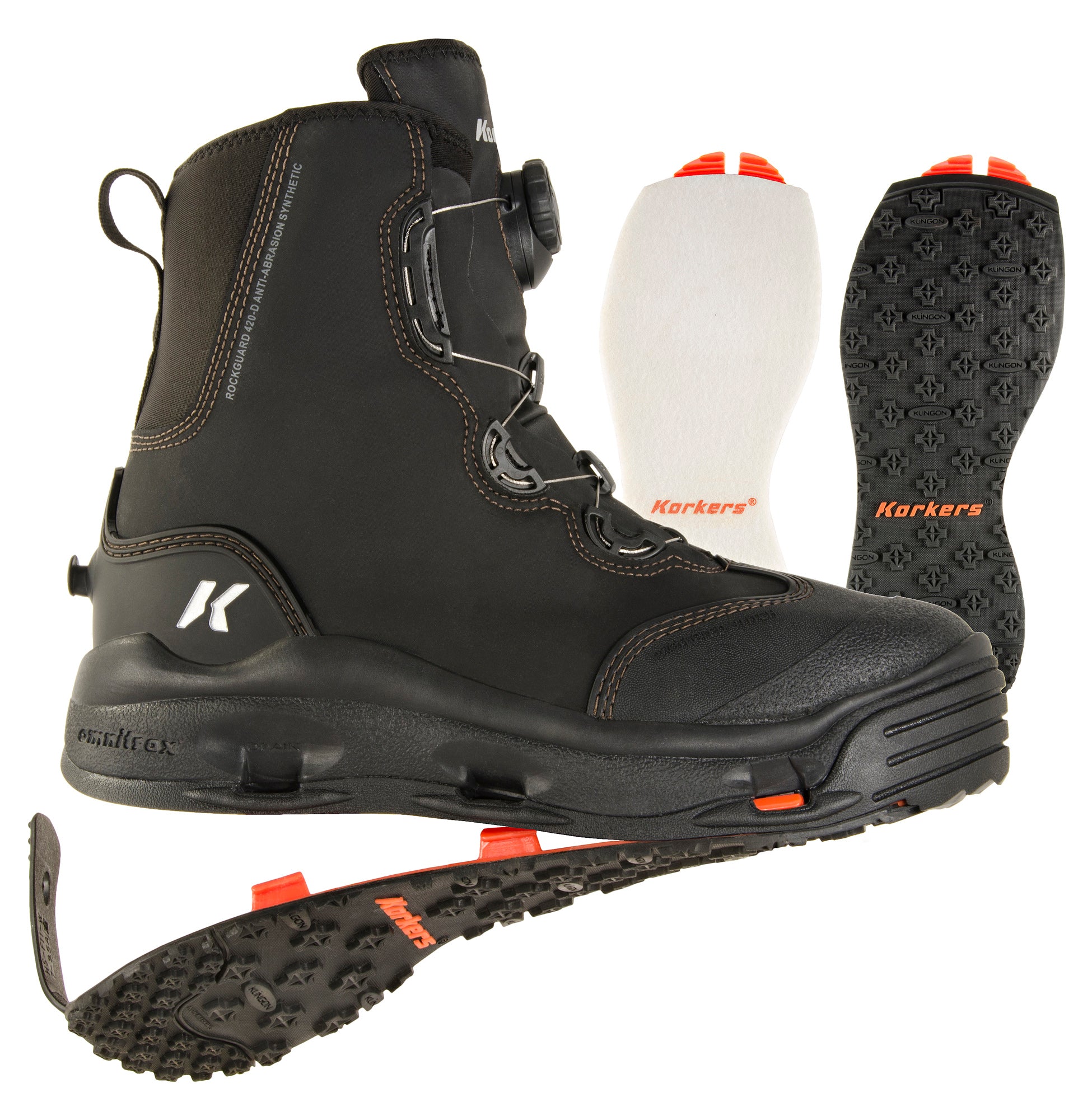 Korkers Devil's Canyon Wading Boots Felt/Kling-On 11